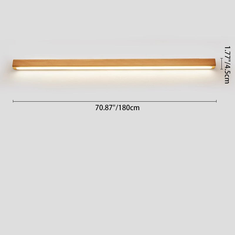 Solid Wood Strip Wall Lamp
