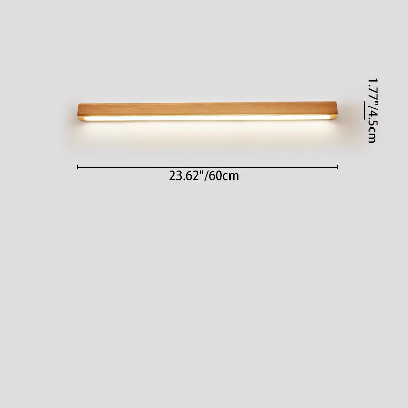 Solid Wood Strip Wall Lamp