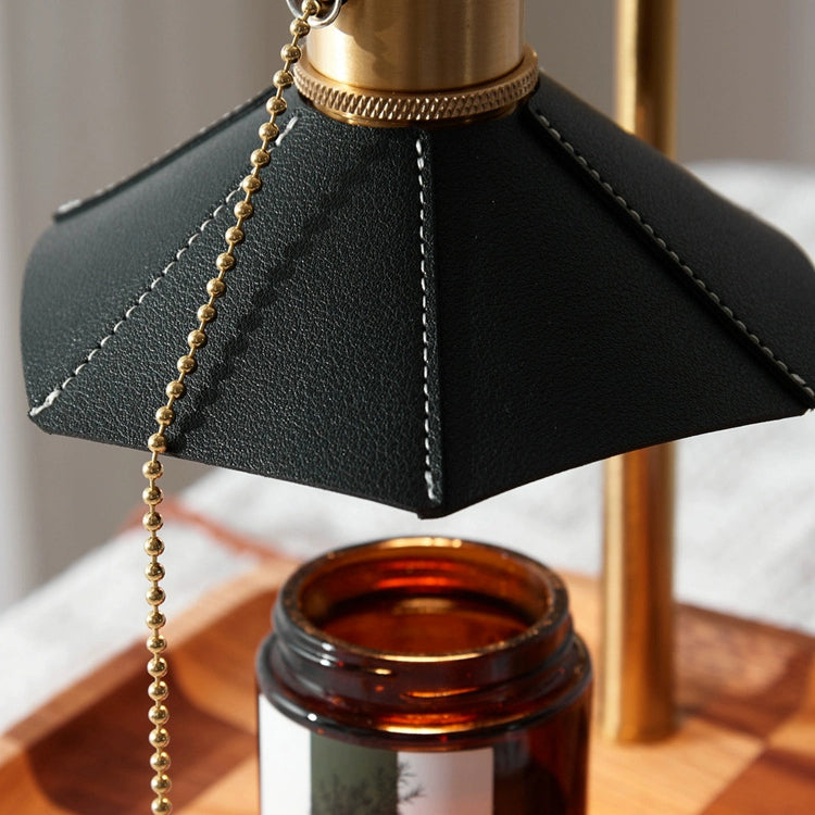 Hexagonal Umbrella Shape Wooden Table Lamp