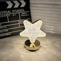 Star Acrylic Metal Bedroom Table Lamp