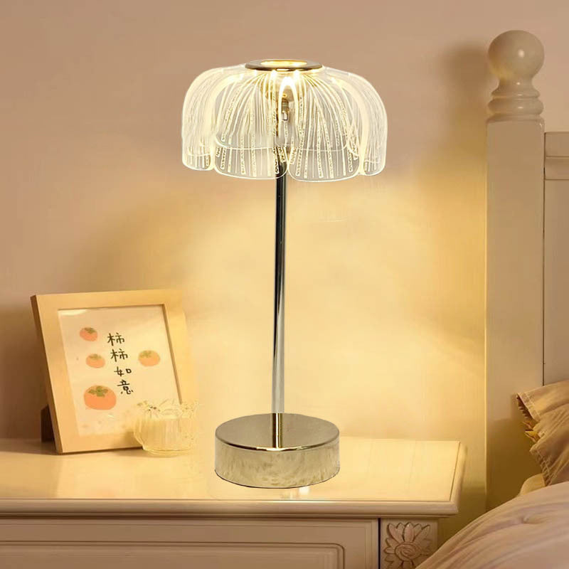 Round Petal Hardware Acrylic Table Lamp
