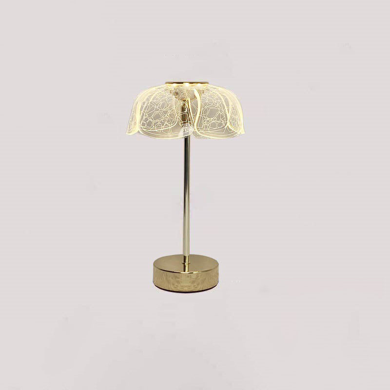 Round Petal Hardware Acrylic Table Lamp