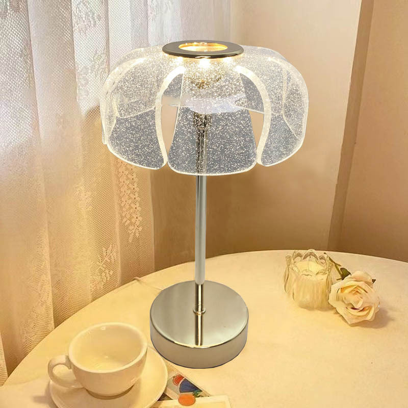 Round Petal Hardware Acrylic Table Lamp