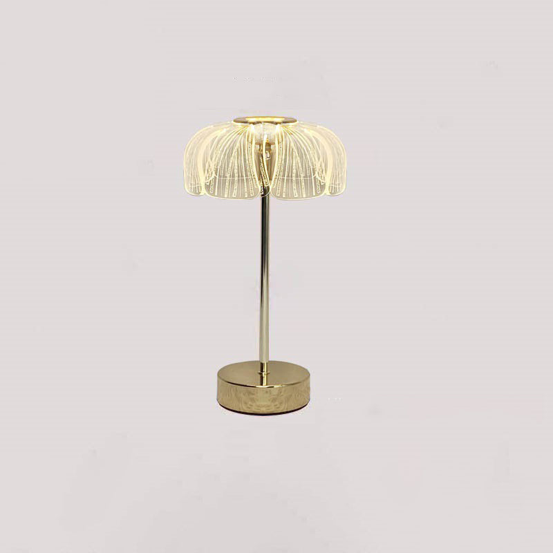 Round Petal Hardware Acrylic Table Lamp