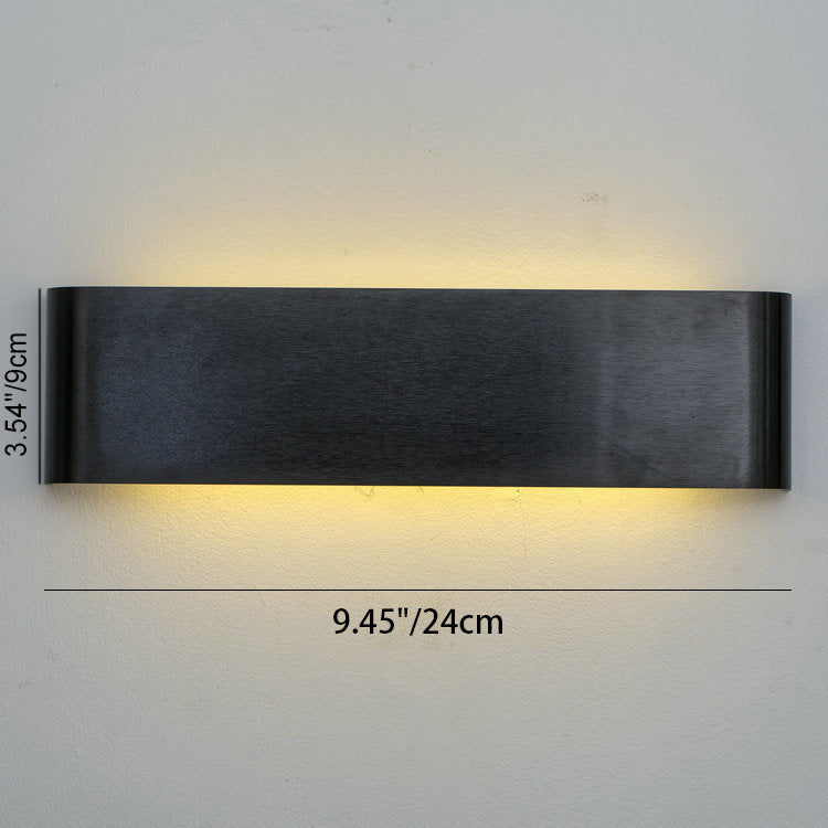 Rectangle Aluminum Living Room Wall Lamp