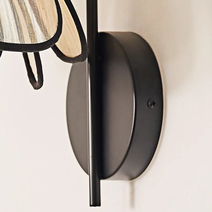 Dome Petal Fiber Woven Wall Lamp