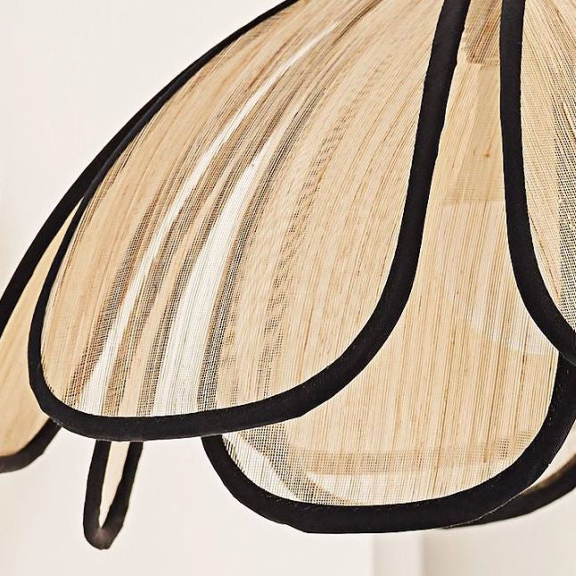 Dome Petal Fiber Woven Wall Lamp
