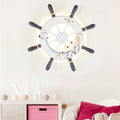 Coastal Kids Round Rudder Wall Lamp