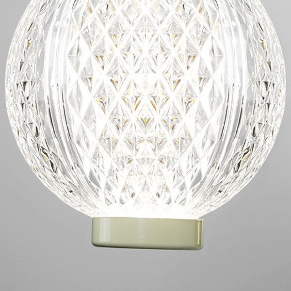 Curved Pole Globe Iron Wall Lamp