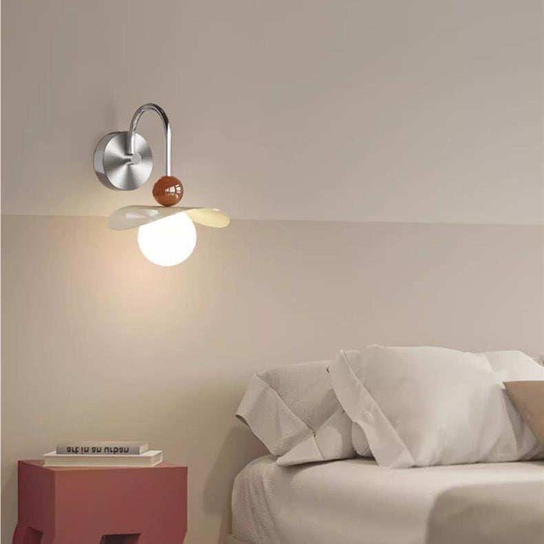 Curved Pole Straight Pole Wall Lamp