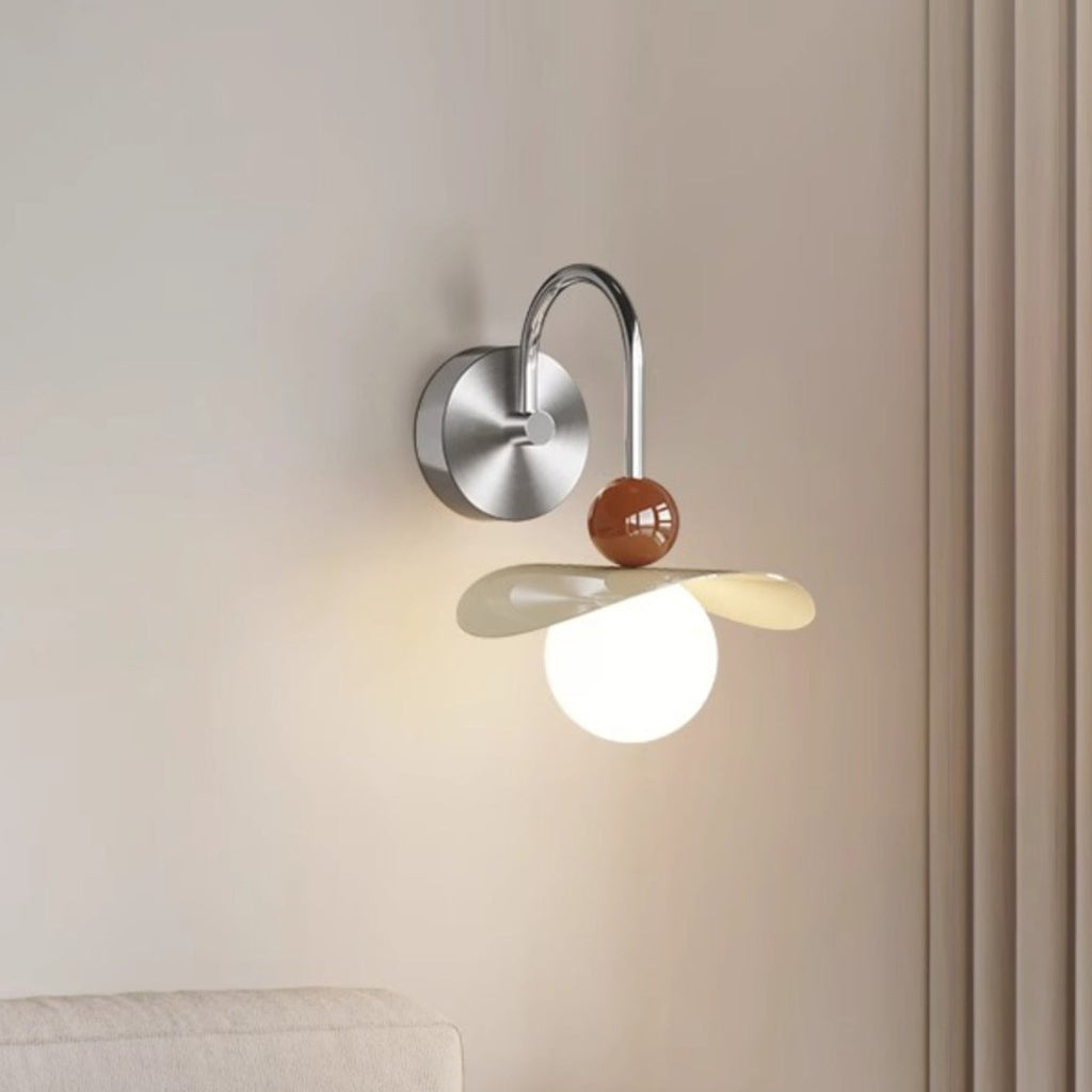 Curved Pole Straight Pole Wall Lamp