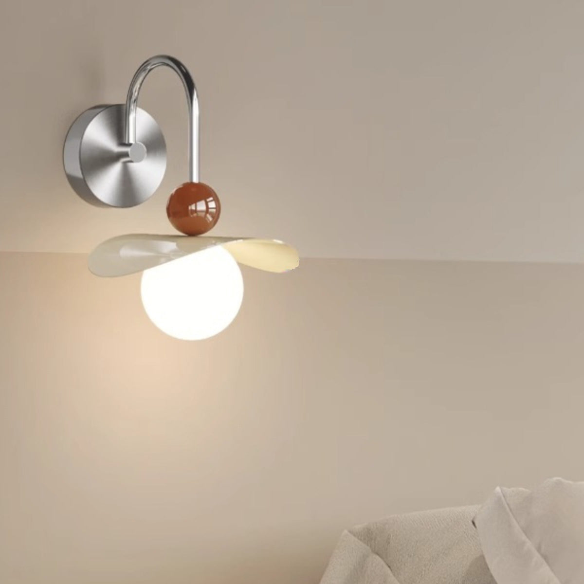 Curved Pole Straight Pole Wall Lamp