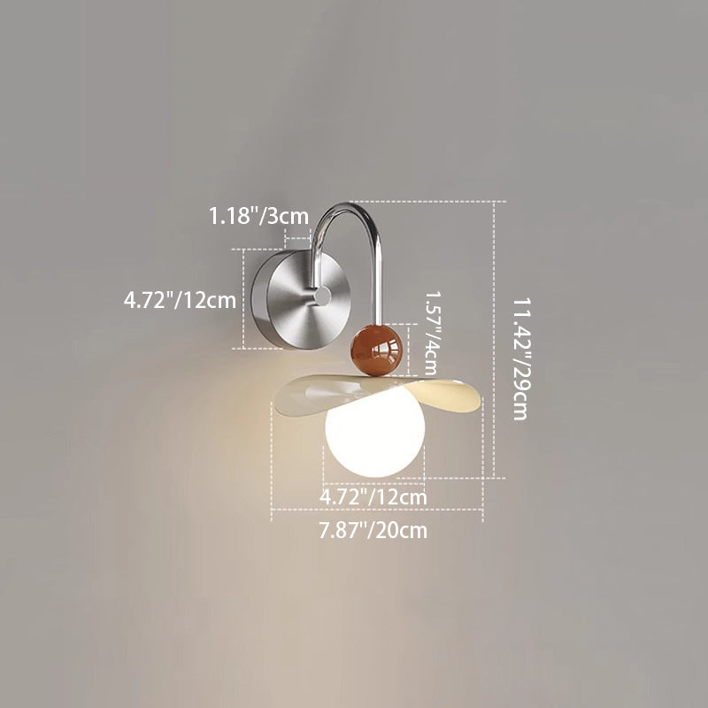 Curved Pole Straight Pole Wall Lamp
