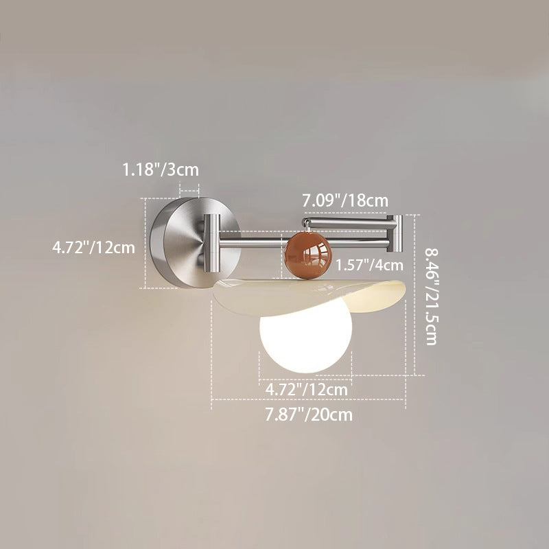 Curved Pole Straight Pole Wall Lamp