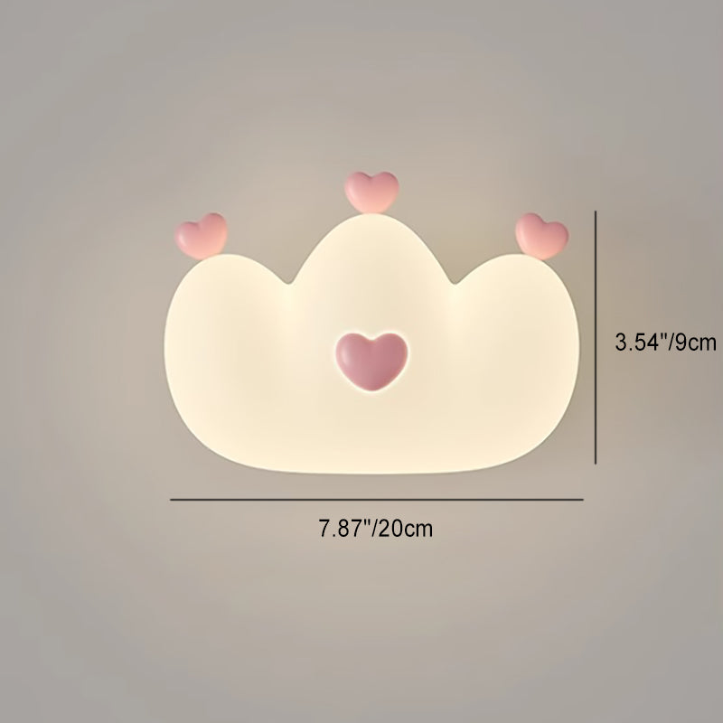 Kids Crown Animal Iron Wall Lamp