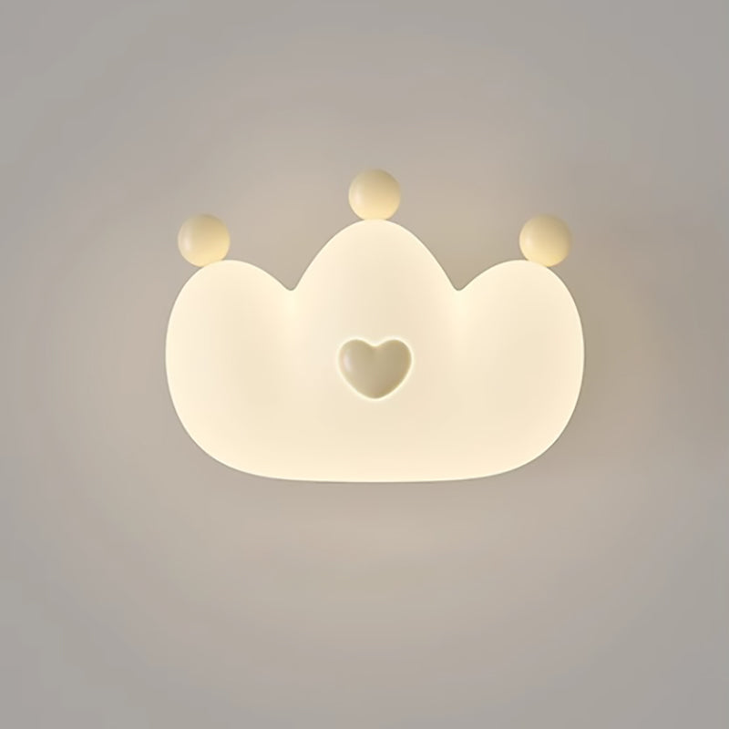 Kids Crown Animal Iron Wall Lamp