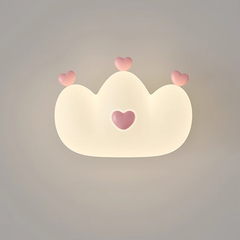 Kids Crown Animal Iron Wall Lamp