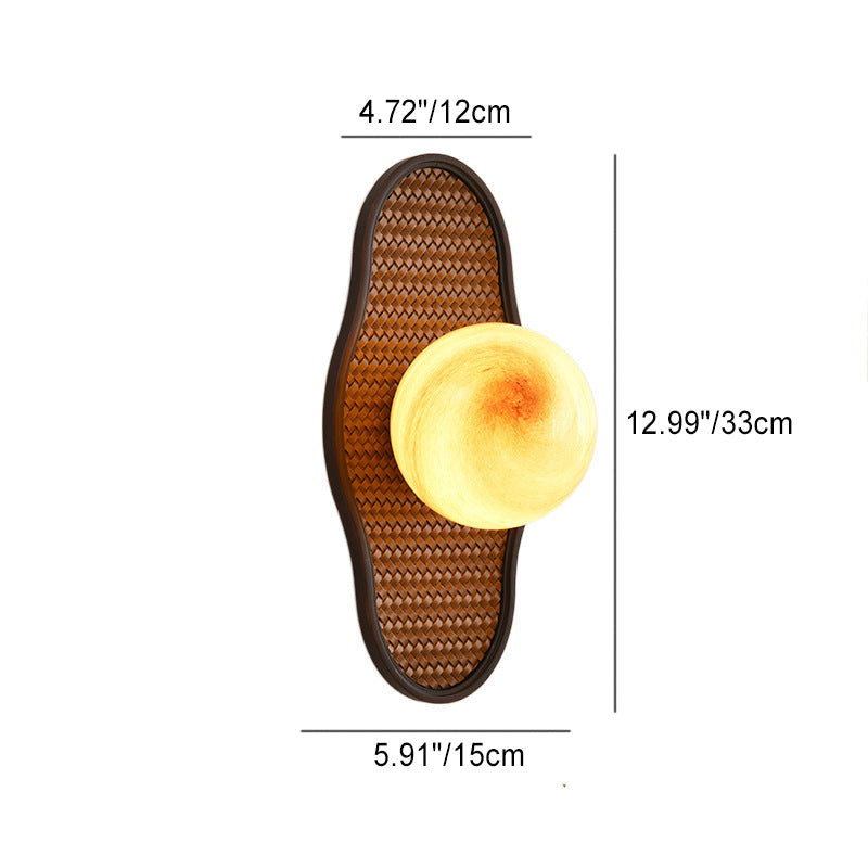 Irregular Oval Gourd Shape Wall Lamp