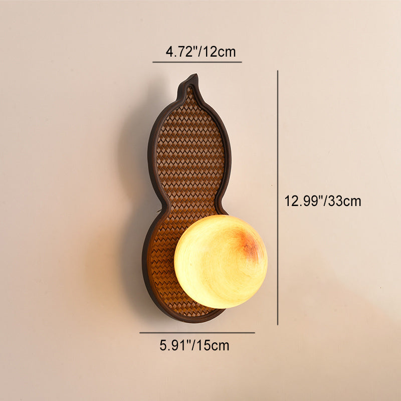 Irregular Oval Gourd Shape Wall Lamp