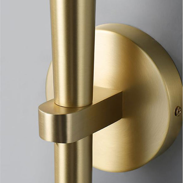 Cylinder Torch Shape Copper Wall Lamp