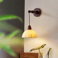 Round Dome Handmade Rice Wall Lamp