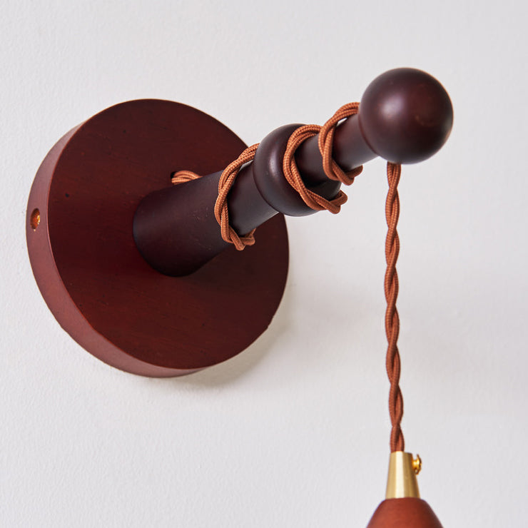 Round Dome Handmade Rice Wall Lamp