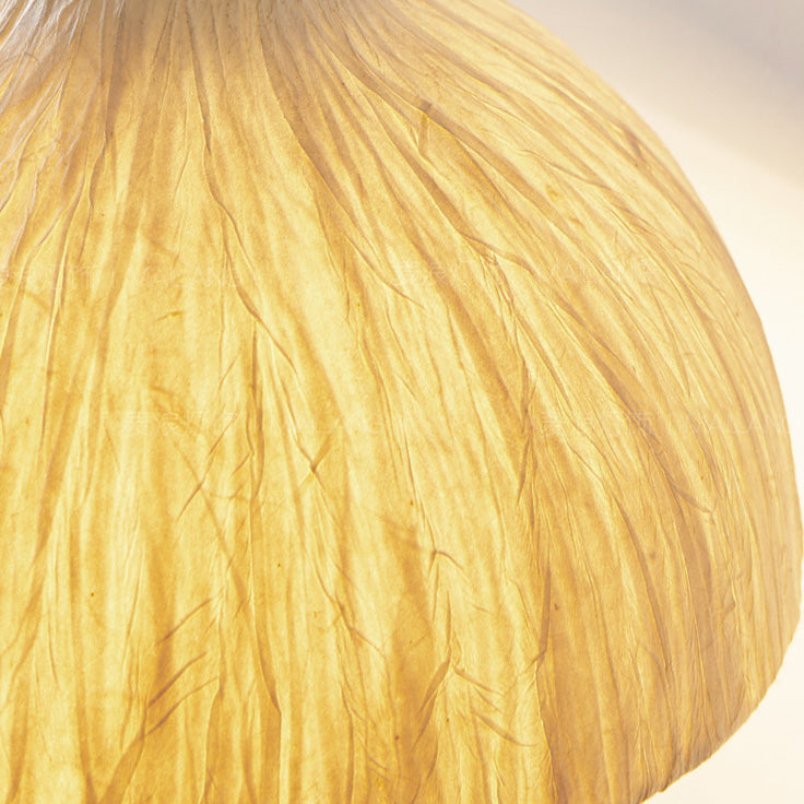 Round Dome Handmade Rice Wall Lamp