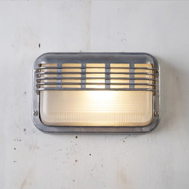 Rectangular Aluminum Glass Living Wall Lamp