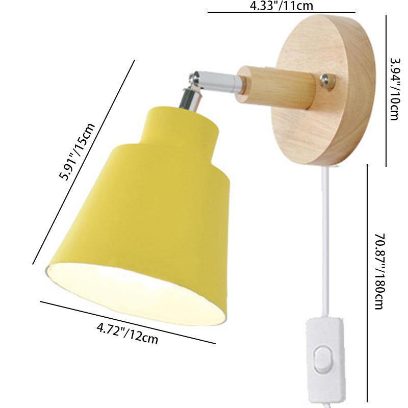 Round Cylinder Horn Shape Wall Lamp