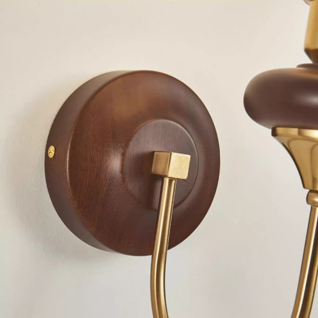 Curved Pole Sphere Globe Wall Lamp