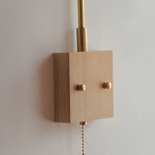 Rotatable Straight Pole Globe Wall Lamp