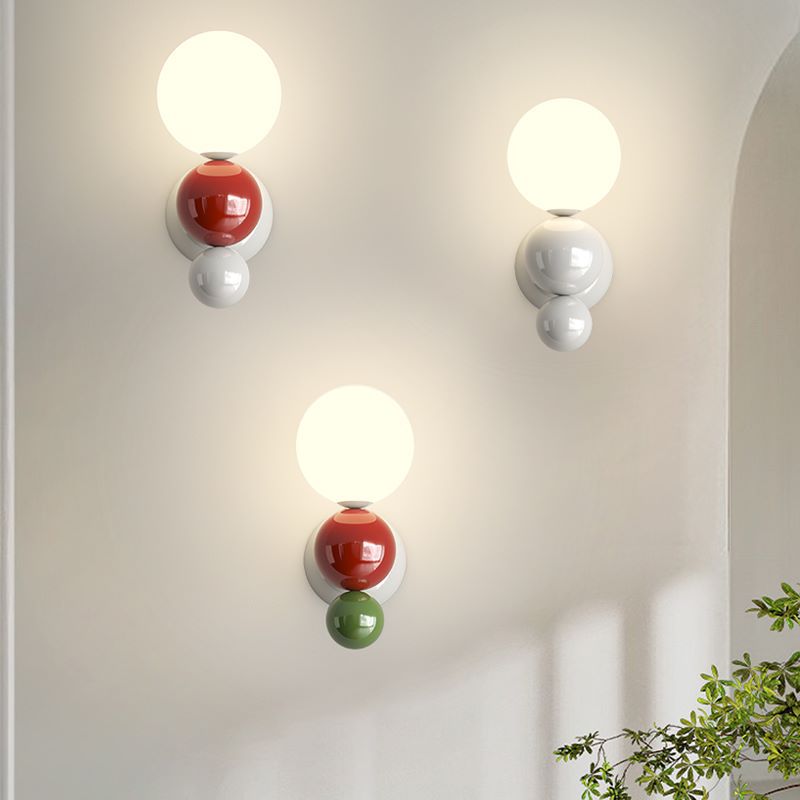 Multi Globe Iron Plastic Wall Lamp