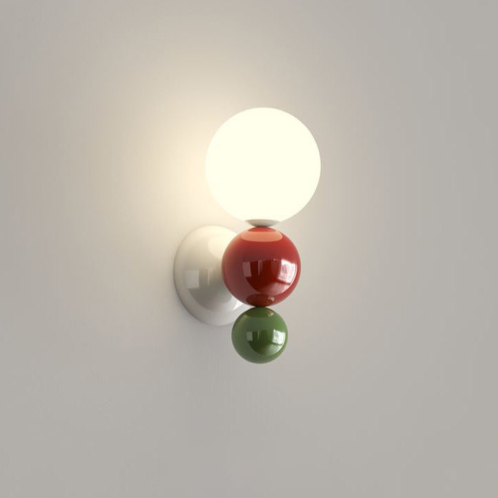 Multi Globe Iron Plastic Wall Lamp