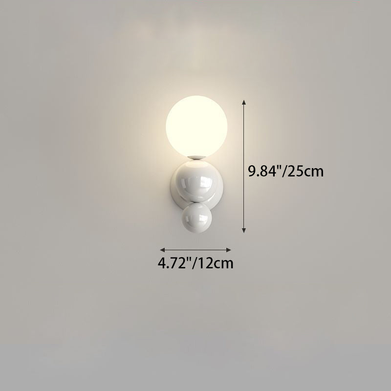 Multi Globe Iron Plastic Wall Lamp