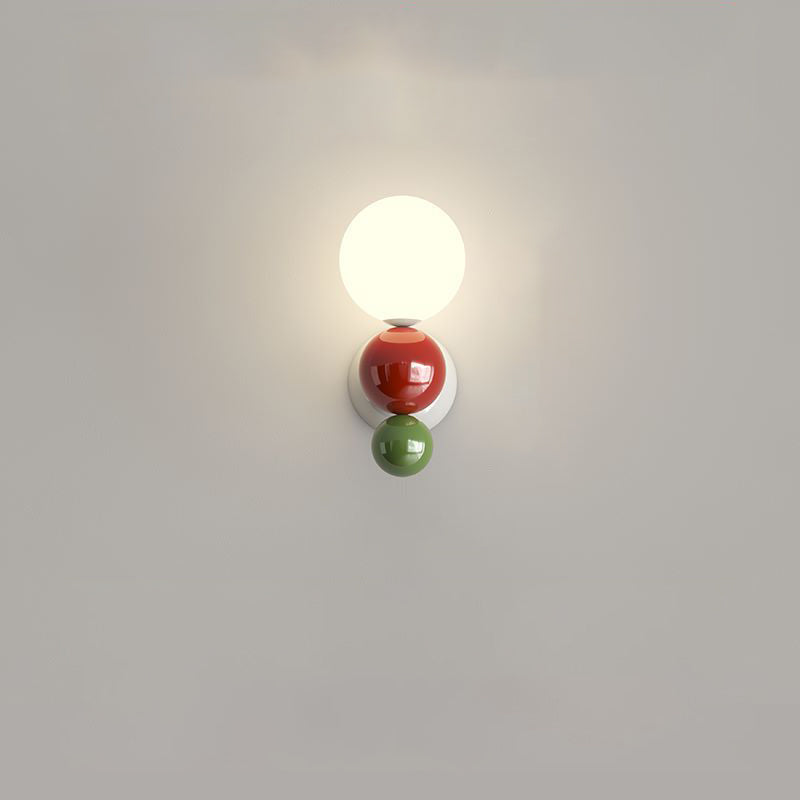 Multi Globe Iron Plastic Wall Lamp