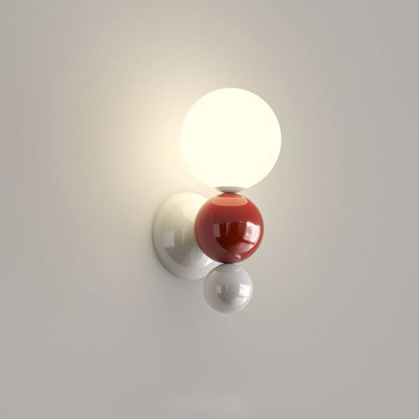 Multi Globe Iron Plastic Wall Lamp