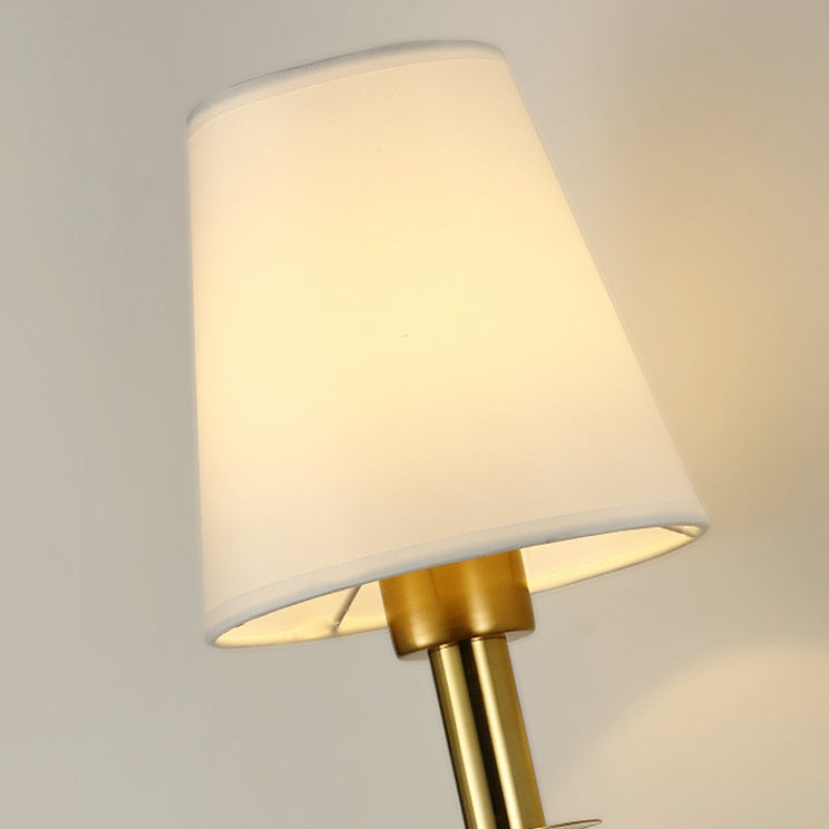 Round Cylinder Trapezoid Fabric Wall Lamp
