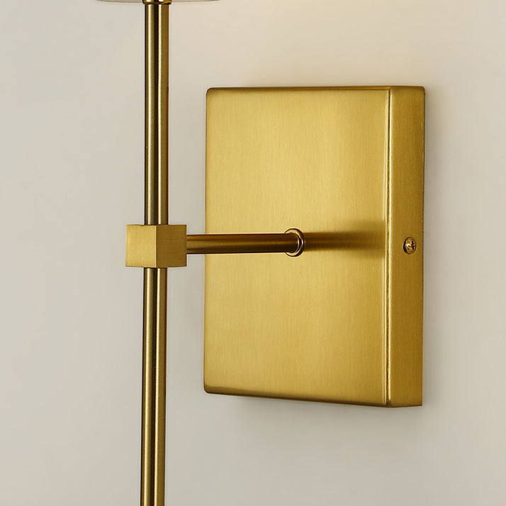 Round Cylinder Trapezoid Fabric Wall Lamp
