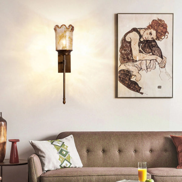 Flower Cup Shape Cylinder Wall Lamp