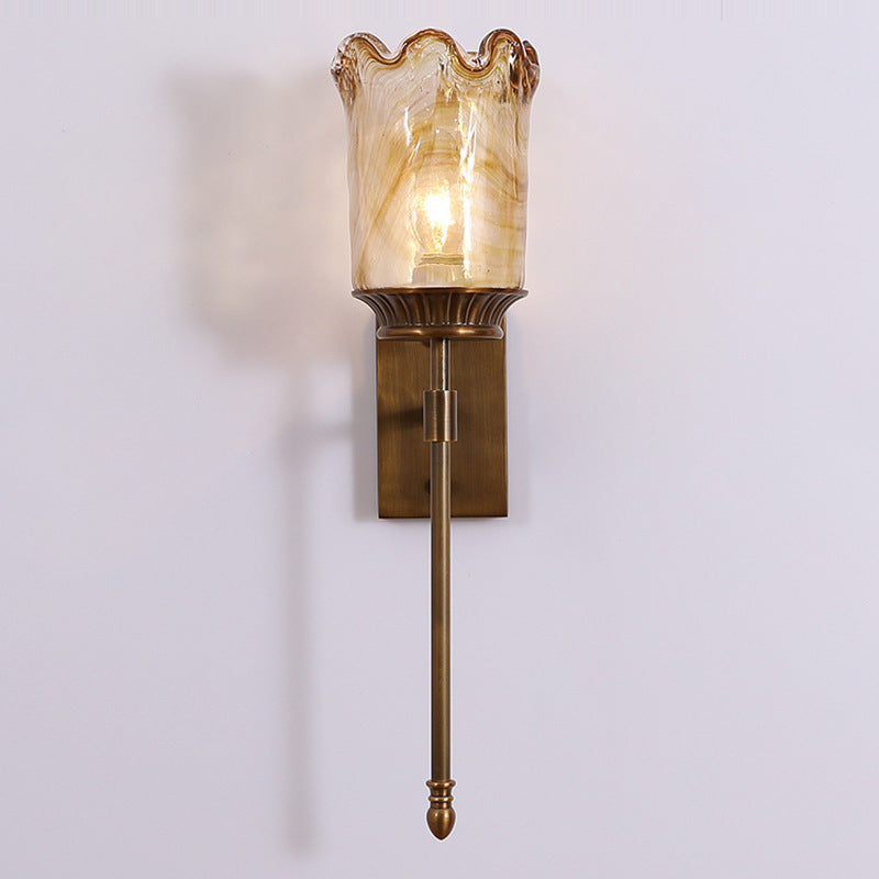 Flower Cup Shape Cylinder Wall Lamp
