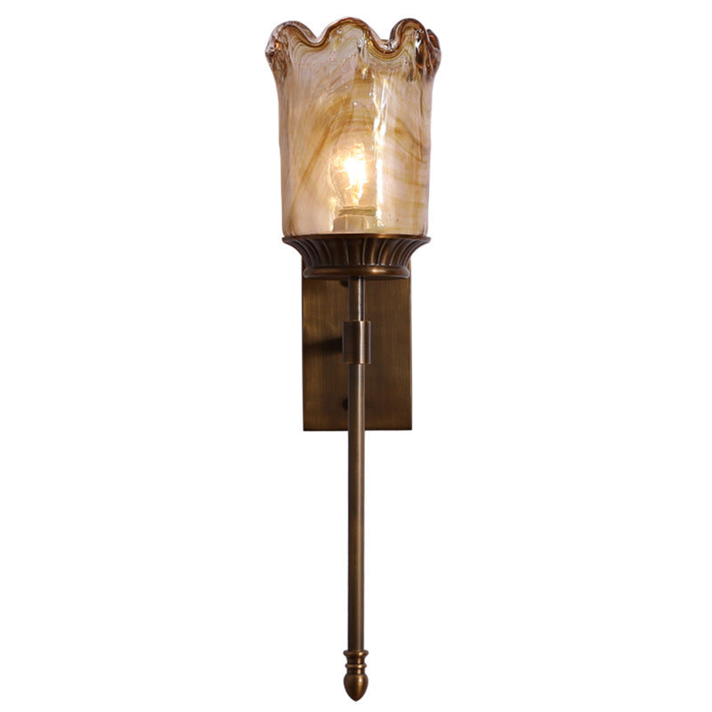 Flower Cup Shape Cylinder Wall Lamp