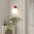 Round Globe Iron Plastic Wall Lamp
