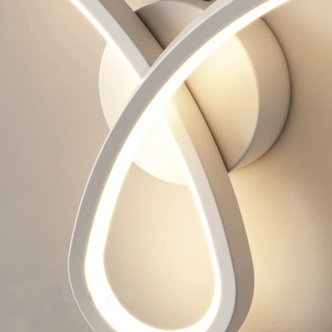 Line Flower Iron Frame Wall Lamp