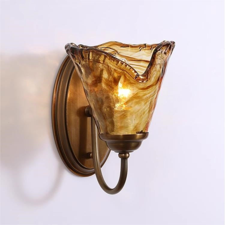 Cup Shape Full Brass Wall Lamp