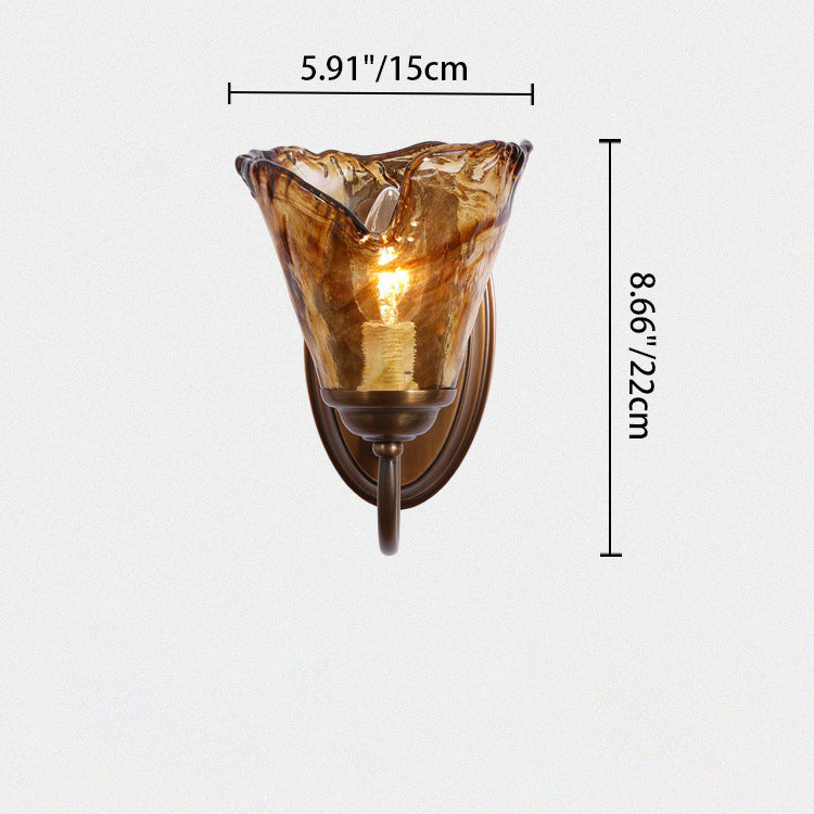 Cup Shape Full Brass Wall Lamp