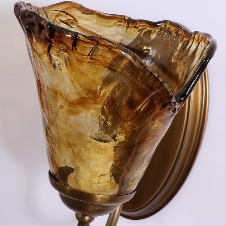 Cup Shape Full Brass Wall Lamp