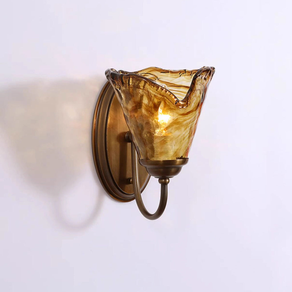Cup Shape Full Brass Wall Lamp