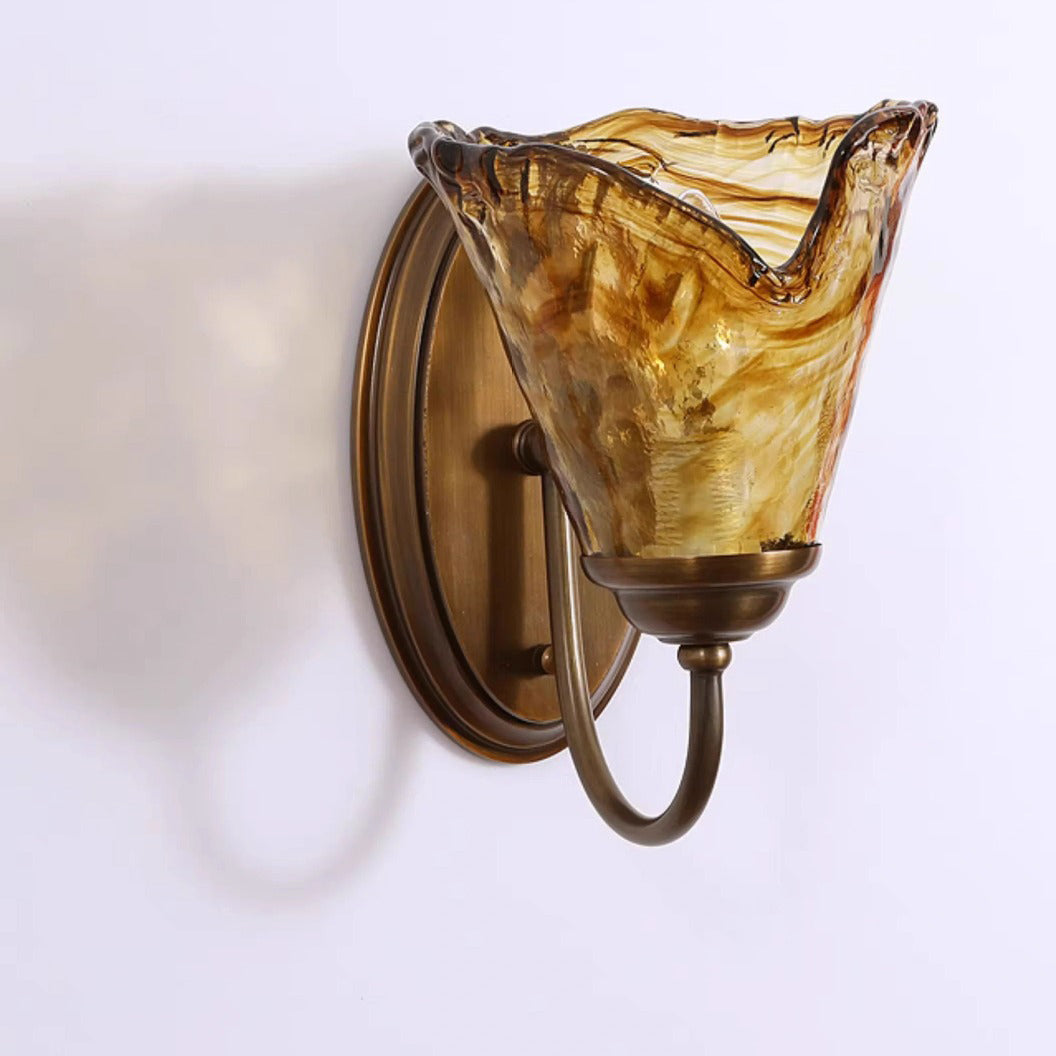 Cup Shape Full Brass Wall Lamp