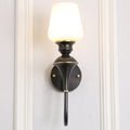Curved Rod Candle Holder Wall Lamp