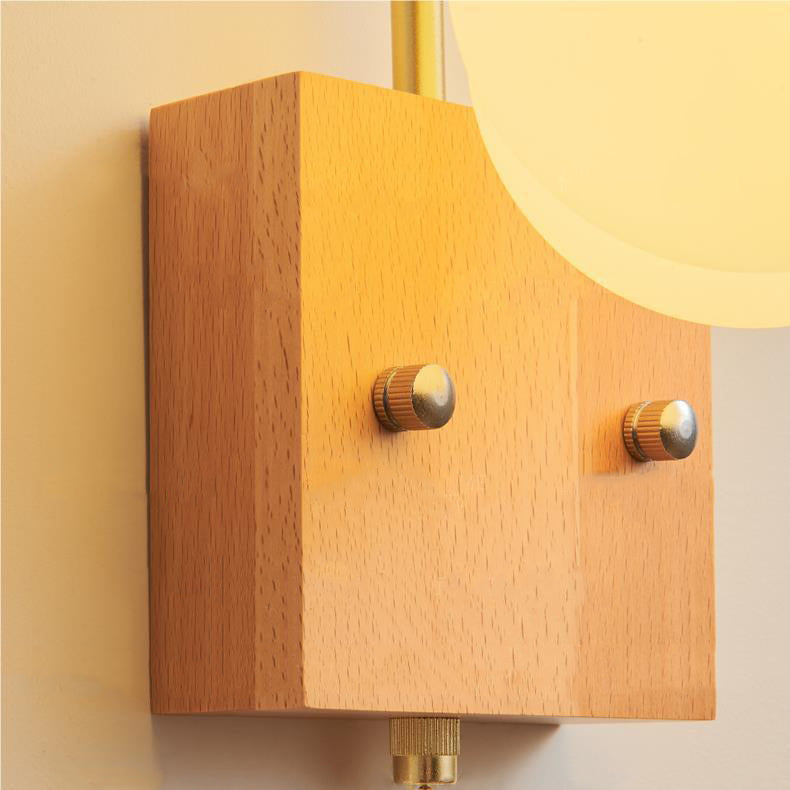 Straight Pole Pumpkin Shape Wall Lamp